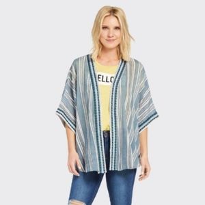 Peyton Jensen Christie Striped Kimono XS/S NEW
